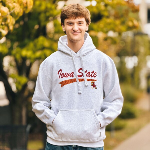 CI Sport Iowa State Pennant Cy Ash Gray Hooded Sweatshirt